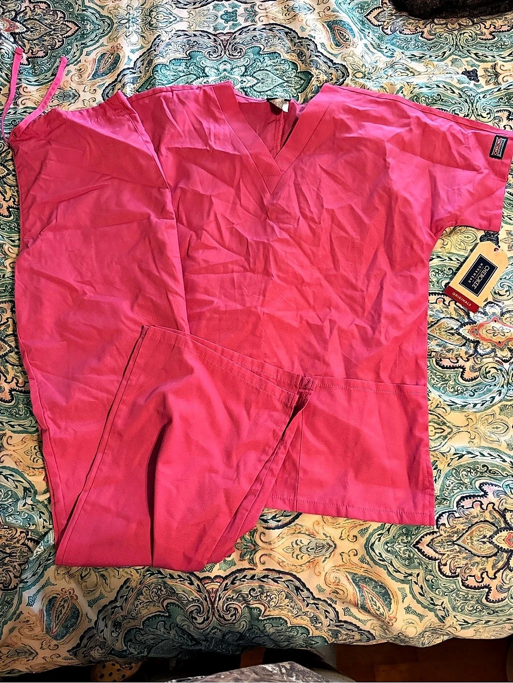 Cherokee Workwear Originals Scrub Set Pink